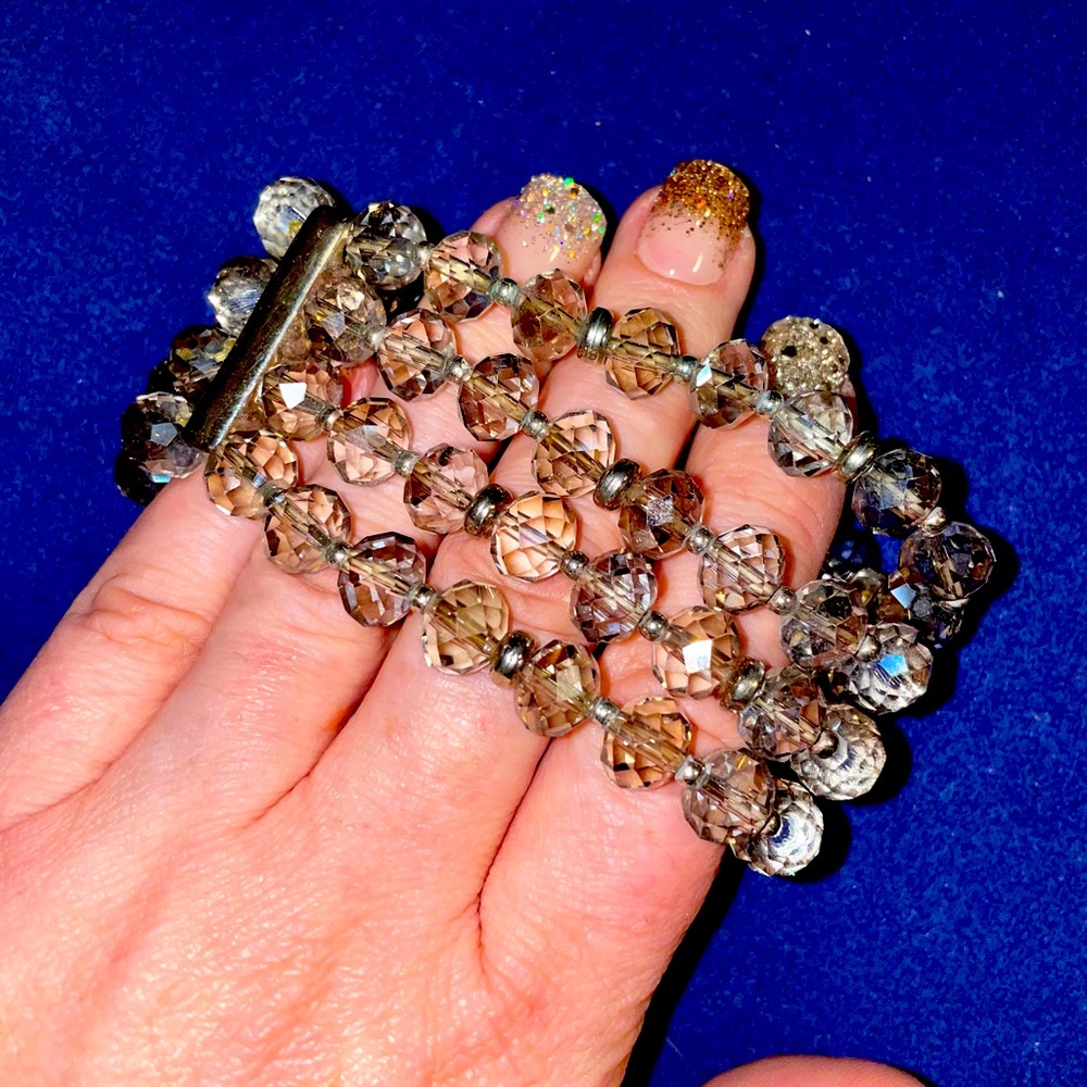 Maurice’s Clear beaded bracelet